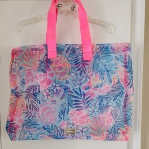🌺 Lilly Pulitzer Oversized Mesh Beach Tote